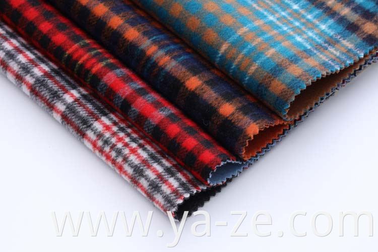 Hot selling woven double-faced check tweed plaid fleece woolen wool coat manufacturer winter fabric boucle skirt cloth